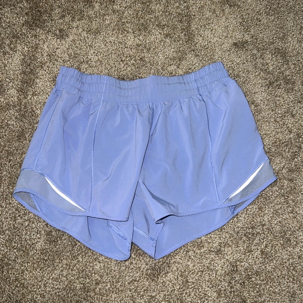 purple lululemon hotty hot shorts 4” size 8